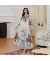 Robe Longue Élégante Méditerranéenne