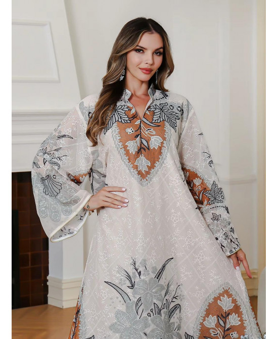 Robe Longue Élégante Méditerranéenne