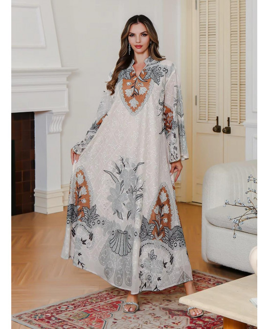 Robe Longue Élégante Méditerranéenne