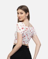 Casual Regular Sleeves Floral Print Women Black