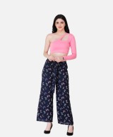 Women's Scorpius Pink One Shoulder-Neck Fitted Crop Top