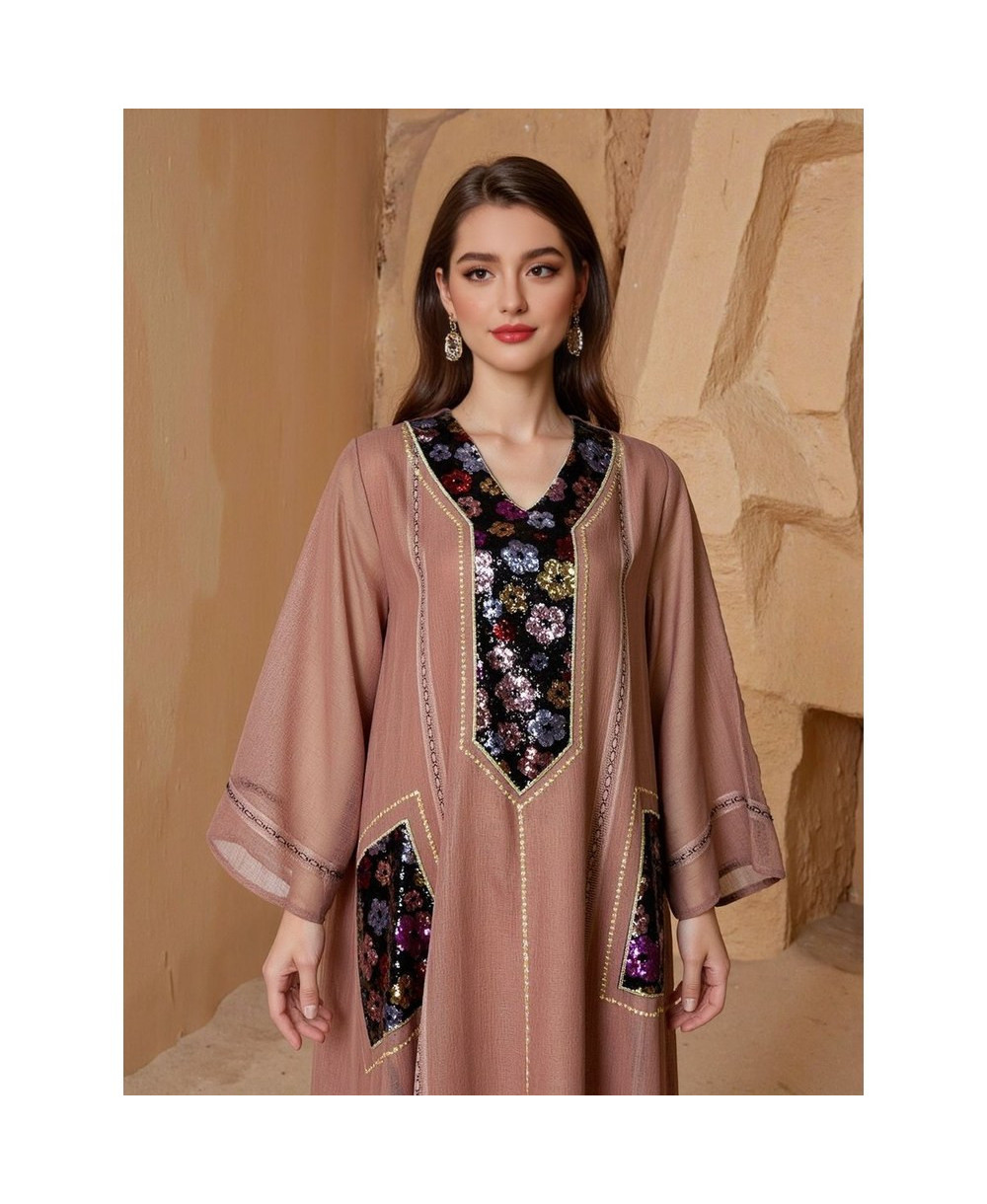 Caftan Élégance Florale vue 2