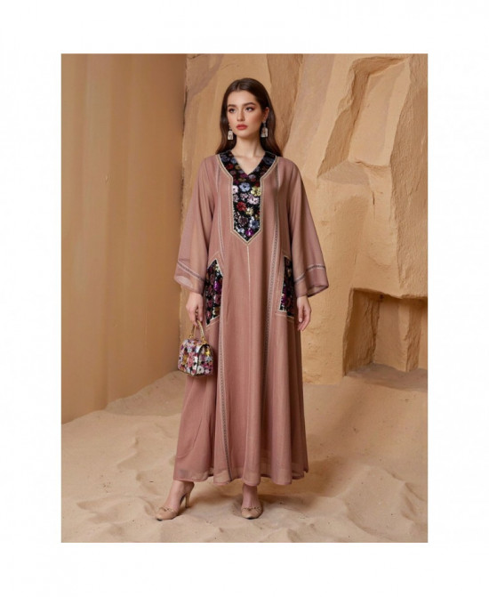 Caftan Élégance Florale vue 4