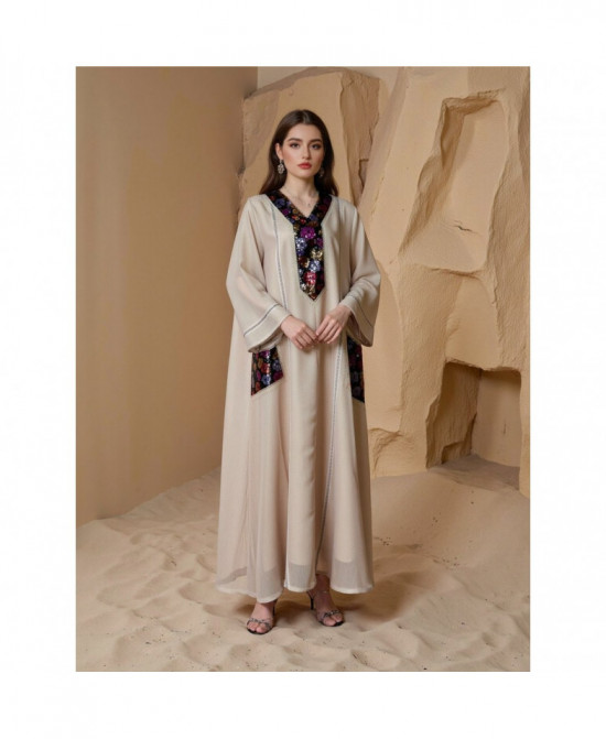 Caftan Élégance Florale vue 5