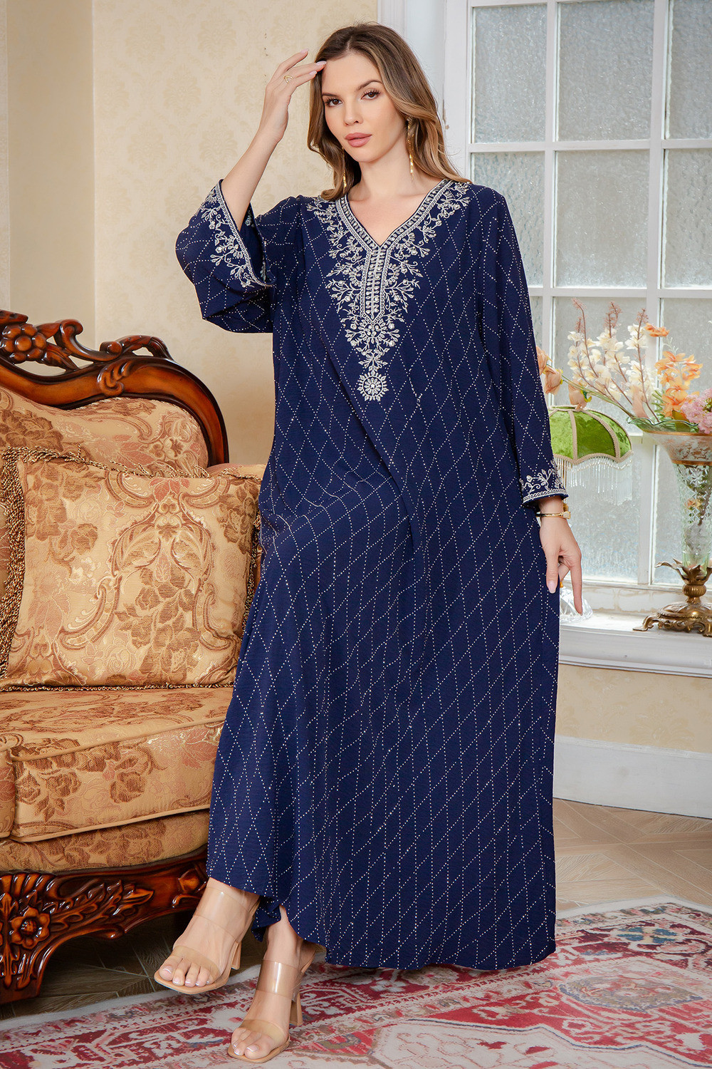 Robe Élégance Brodée pour Femmes - Zayphir