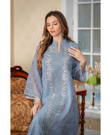 Robe Longue Brodée Élégante - Zayphir