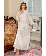 Robe Longue Brodée Élégante - Zayphir