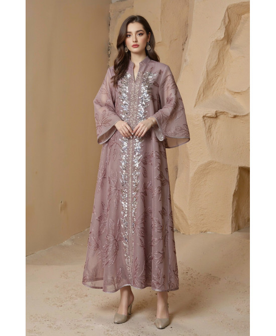 Robe Longue Brodée Élégante - Zayphir