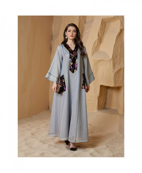 Caftan Élégance Florale vue 9