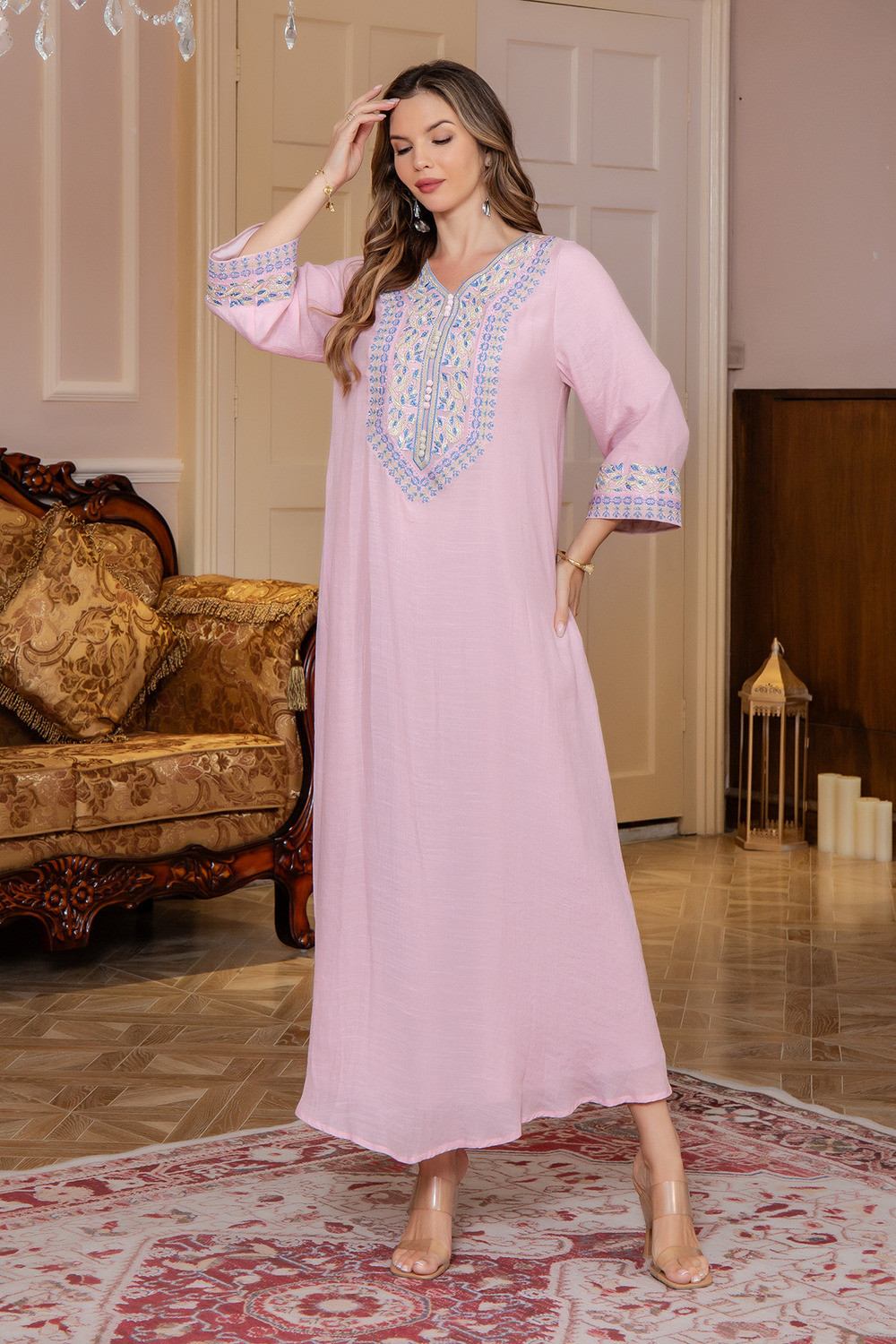 Robe orientale femme Ornement de Lune – Élégance raffinée