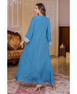 Robe Broderie Évasée Élégante - Zayphir