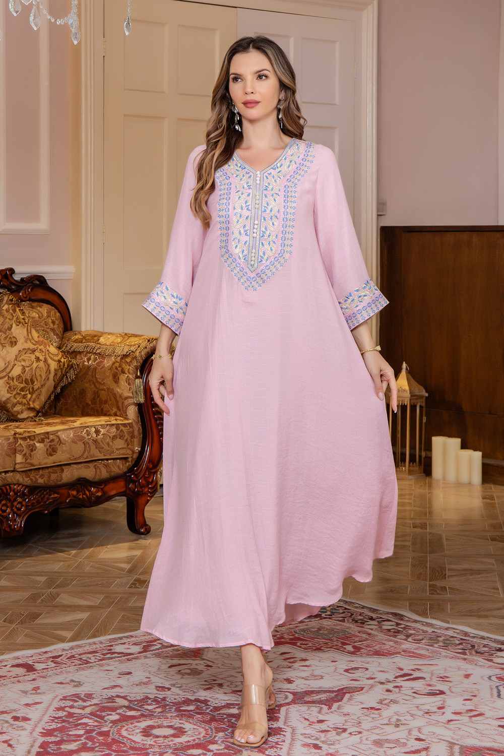 Robe orientale femme Ornement de Lune – Élégance raffinée