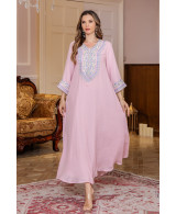 Robe Broderie Évasée Élégante - Zayphir