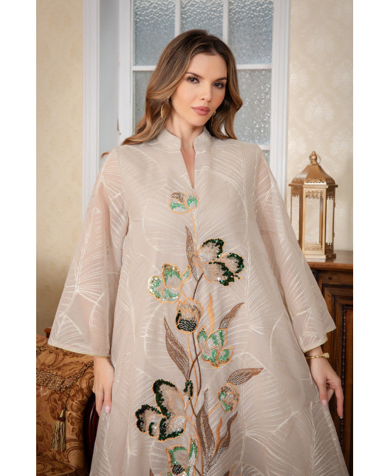 Robe orientale femme Saphir de Minuit – Élégance raffinée