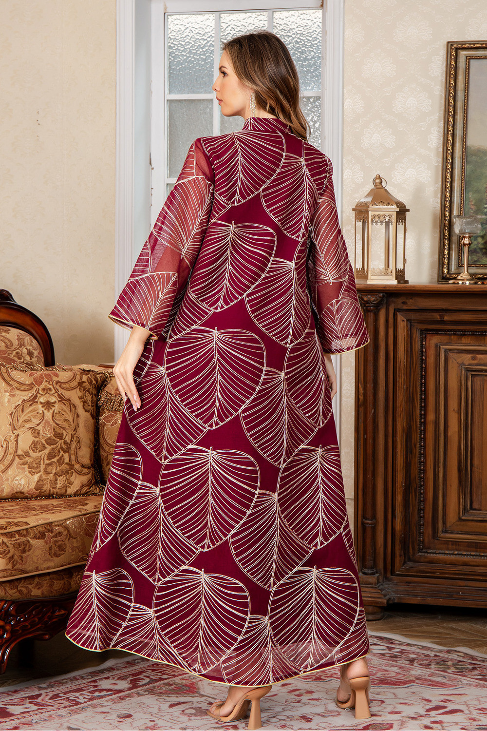 Caftan Élégance Florale - Zayphir