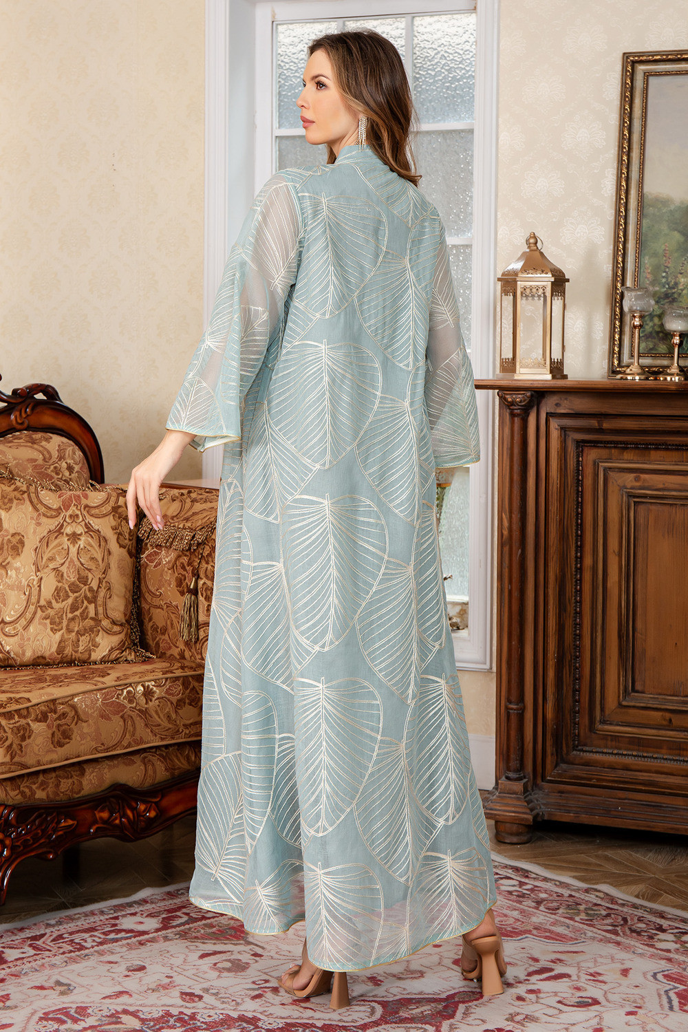 Caftan Élégance Florale - Zayphir