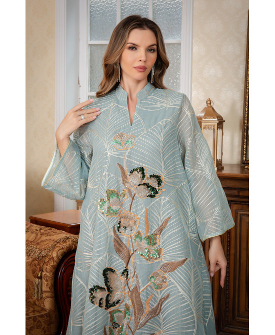 Caftan Élégance Florale - Zayphir