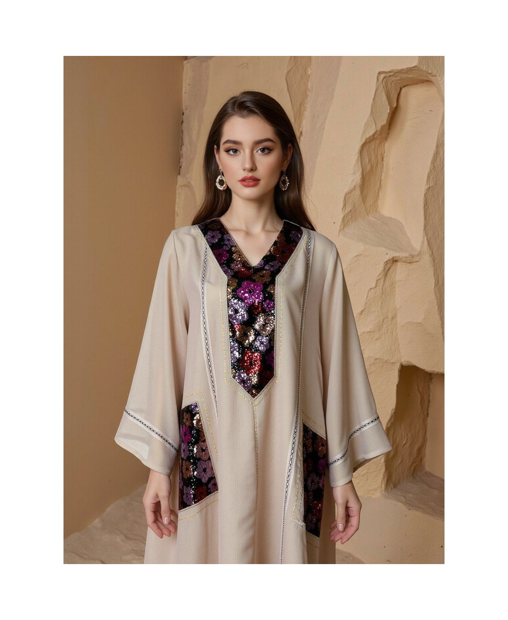 Caftan Élégance Florale vue 13