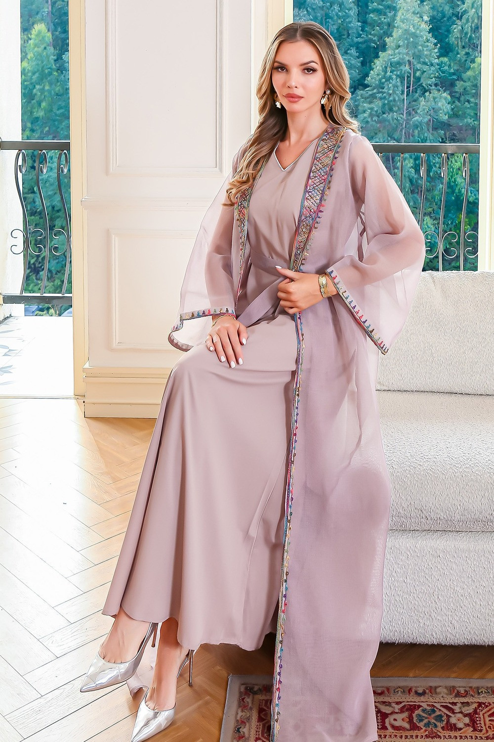 Abaya Élégance Bohème - Zayphir