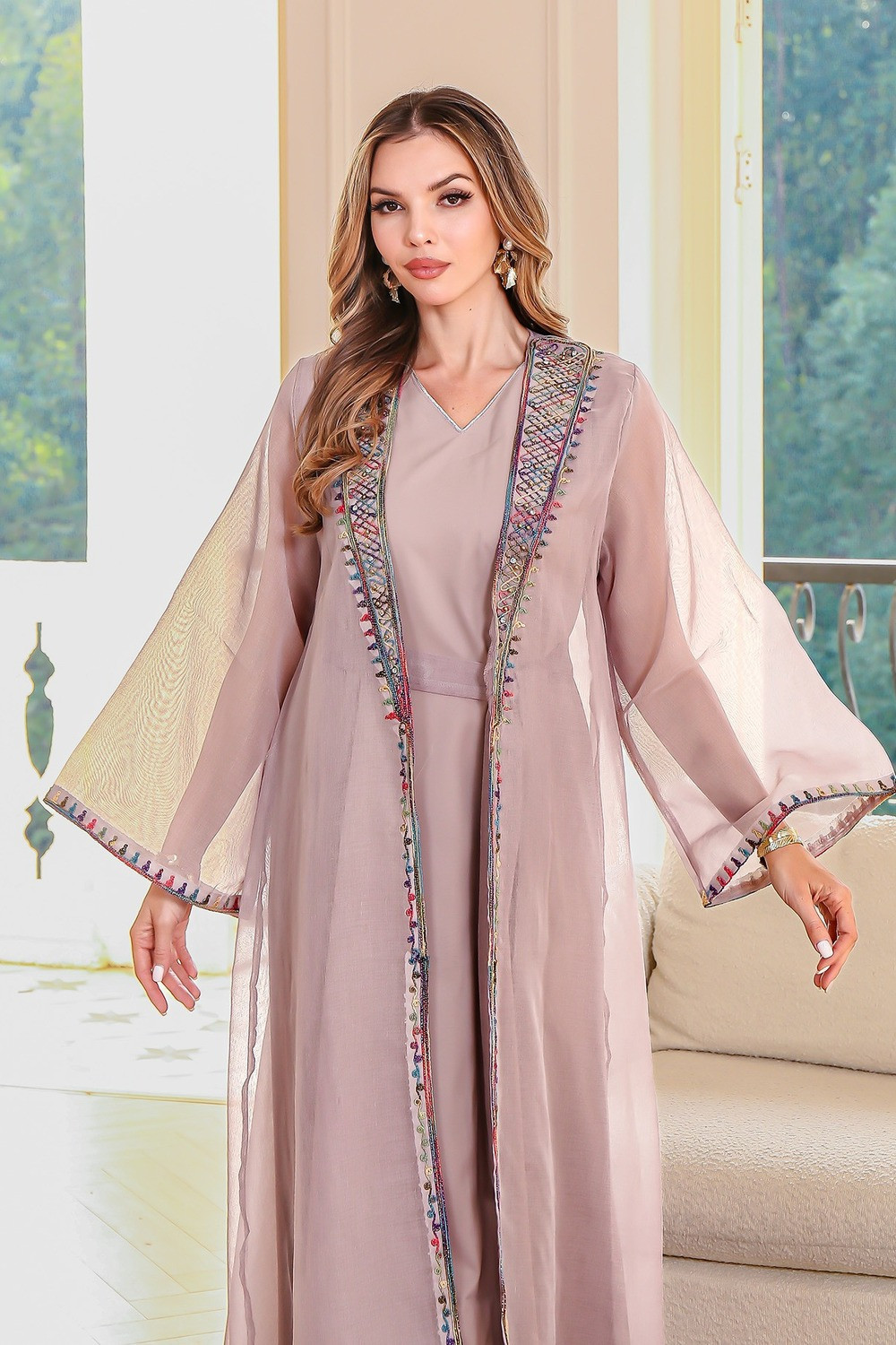 Abaya Élégance Bohème - Zayphir