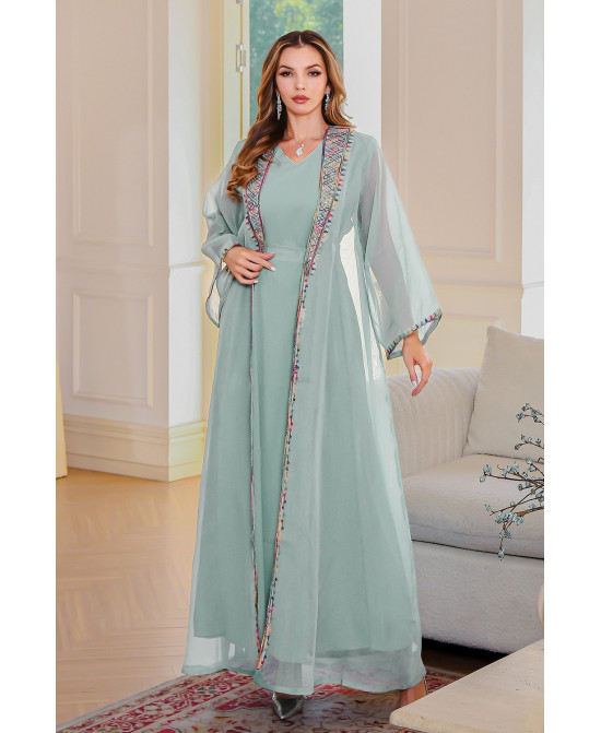 Abaya Élégance Bohème - Zayphir