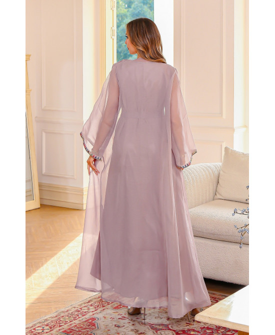 Robe orientale femme Brume Impériale – Élégance raffinée