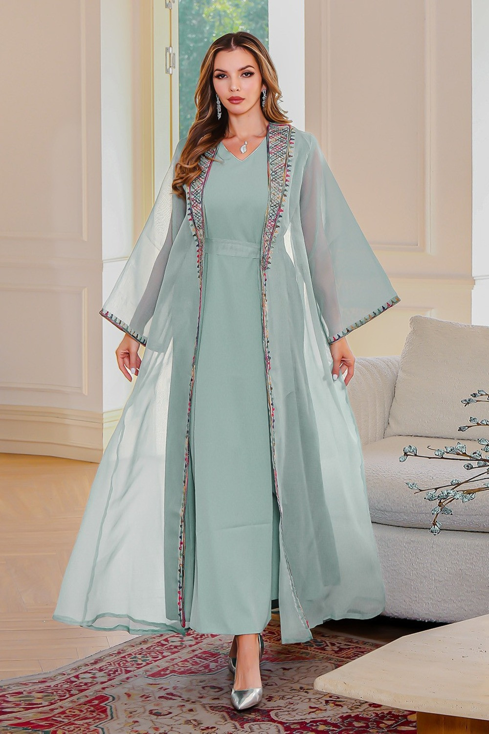 Abaya Élégance Bohème - Zayphir