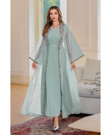 Robe orientale femme Brume Impériale – Élégance raffinée