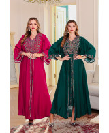 Robe orientale femme Rubis de Nuit – Élégance raffinée