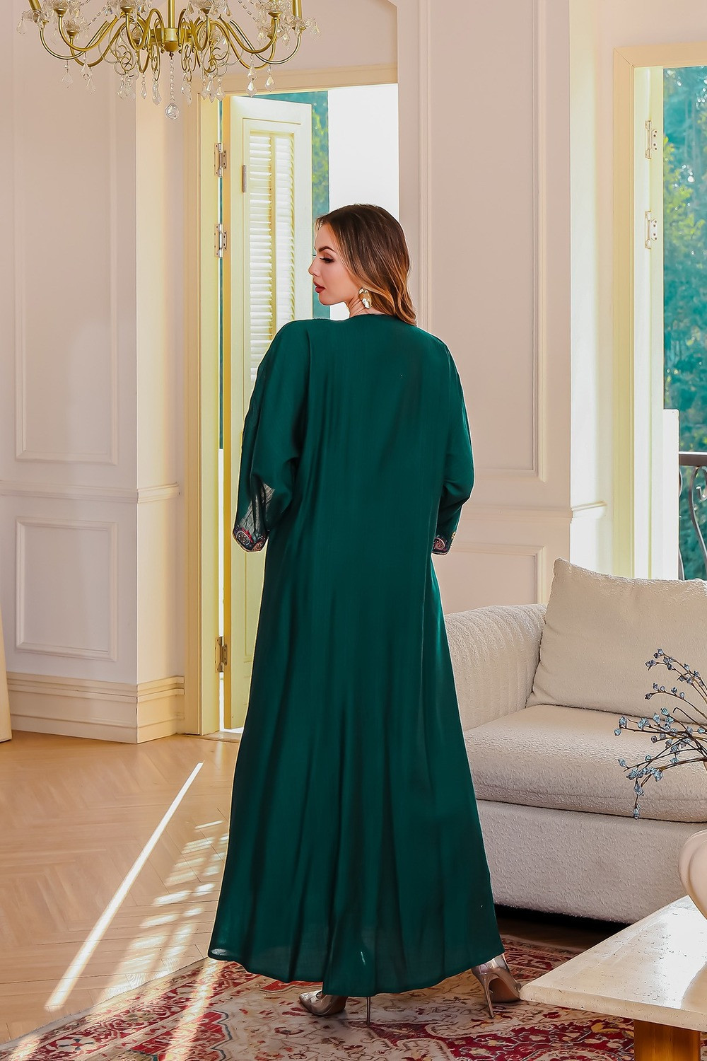 Robe orientale femme Rubis de Nuit – Élégance raffinée