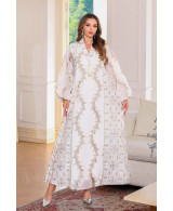 Robe orientale femme Voile d’Ambre – Élégance raffinée