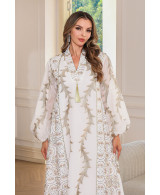 Robe orientale femme Voile d’Ambre – Élégance raffinée