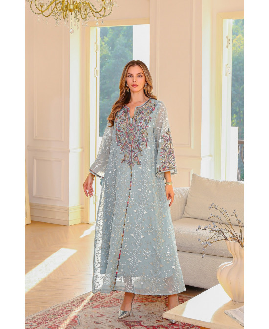 Robe orientale femme Ambre de Sultane – Élégance raffinée
