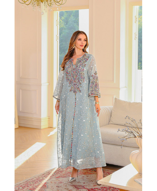 Robe orientale femme Ambre de Sultane – Élégance raffinée