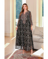 Robe orientale femme Ambre de Sultane – Élégance raffinée