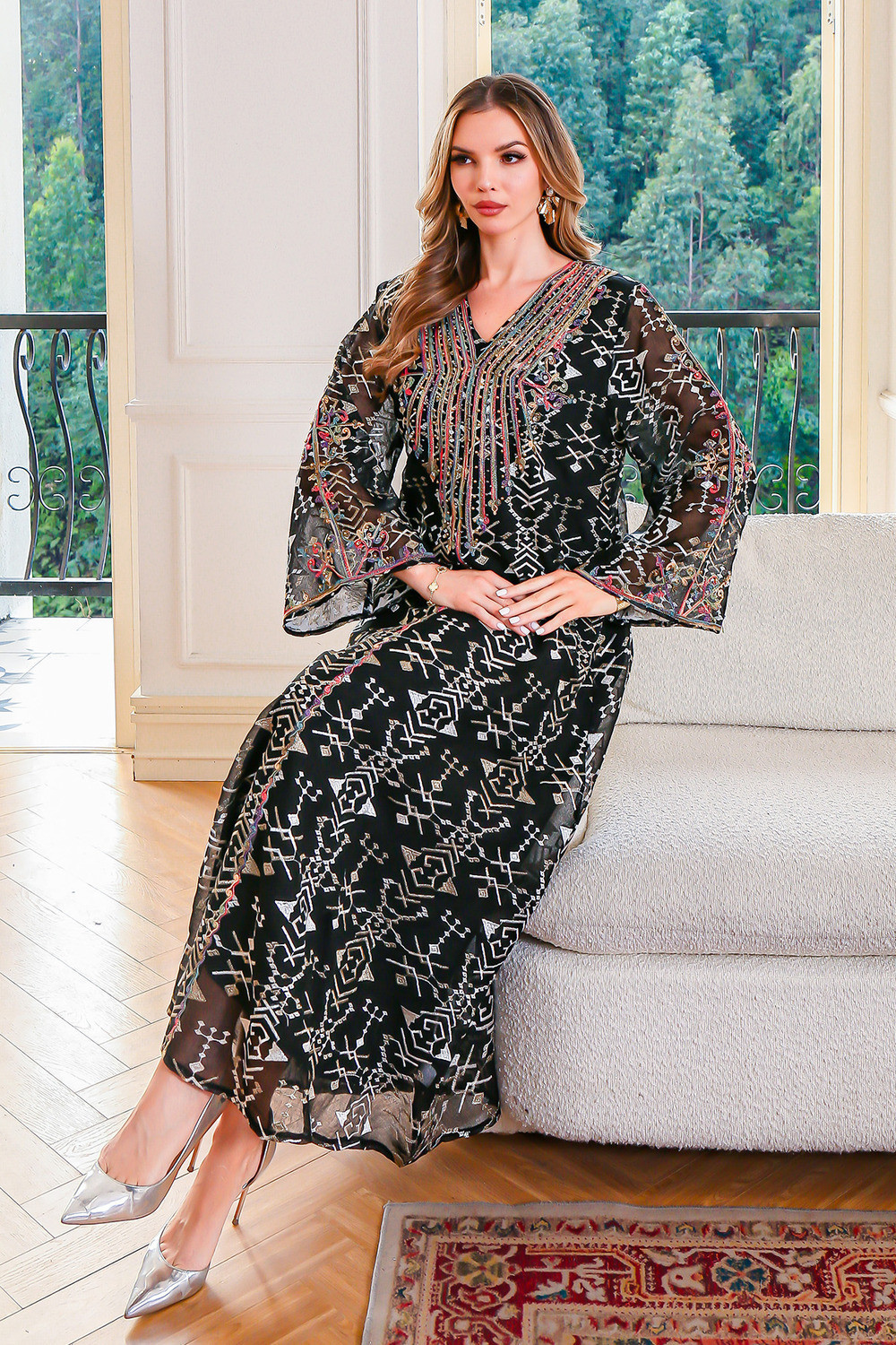 Robe Longue Orientale Élégante - Zayphir