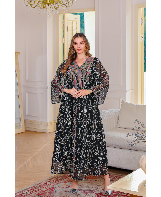 Robe Longue Orientale Élégante - Zayphir