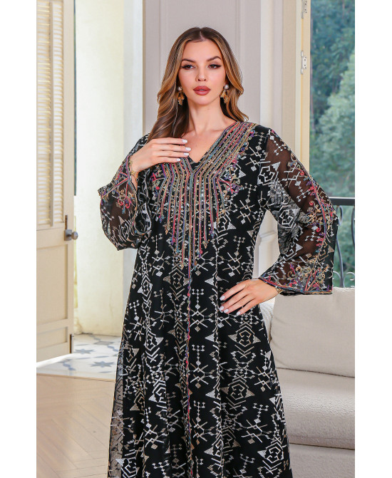 Robe Longue Orientale Élégante - Zayphir