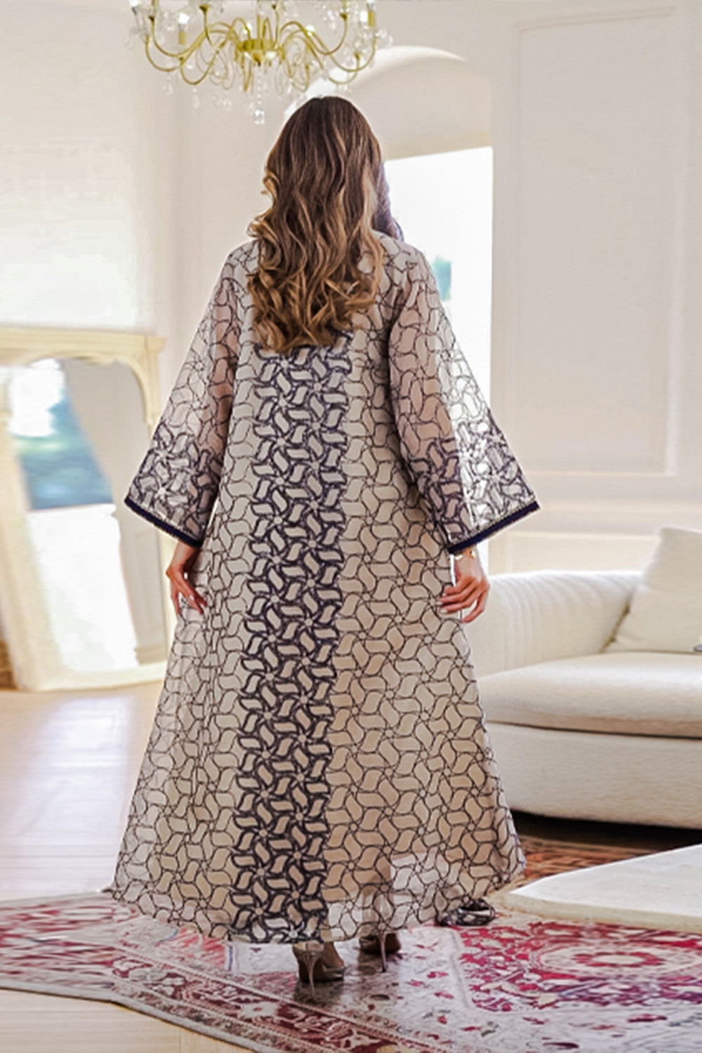 Robe orientale femme Nacre du Palais – Élégance raffinée