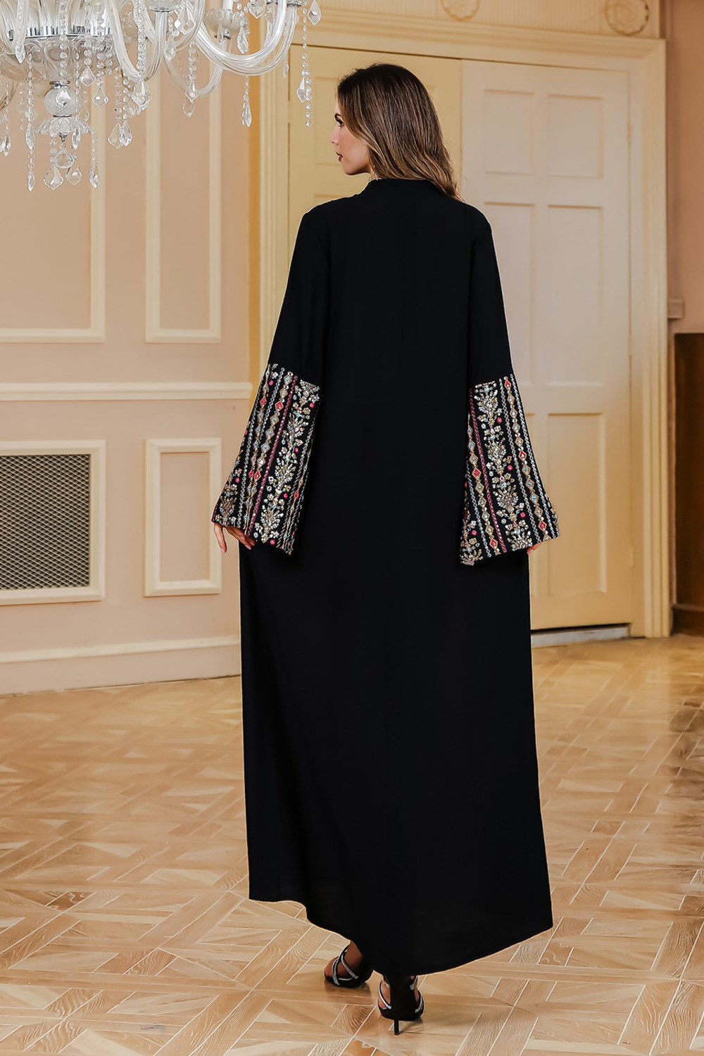 Robe orientale femme Jardin de Minuit – Élégance raffinée