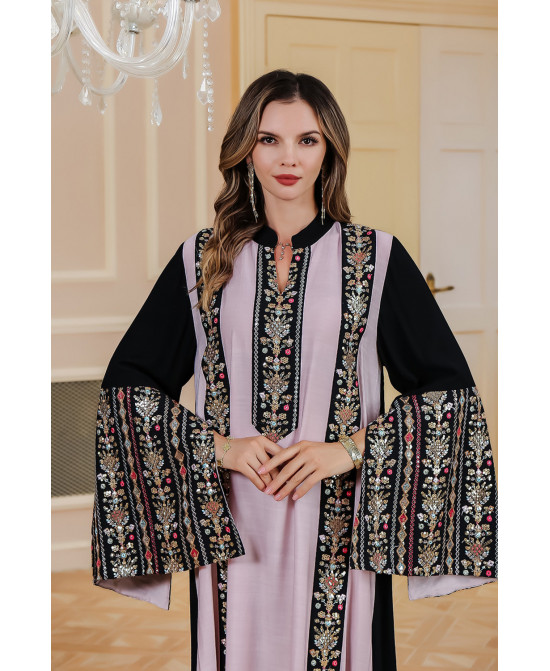 Robe orientale femme Jardin de Minuit – Élégance raffinée