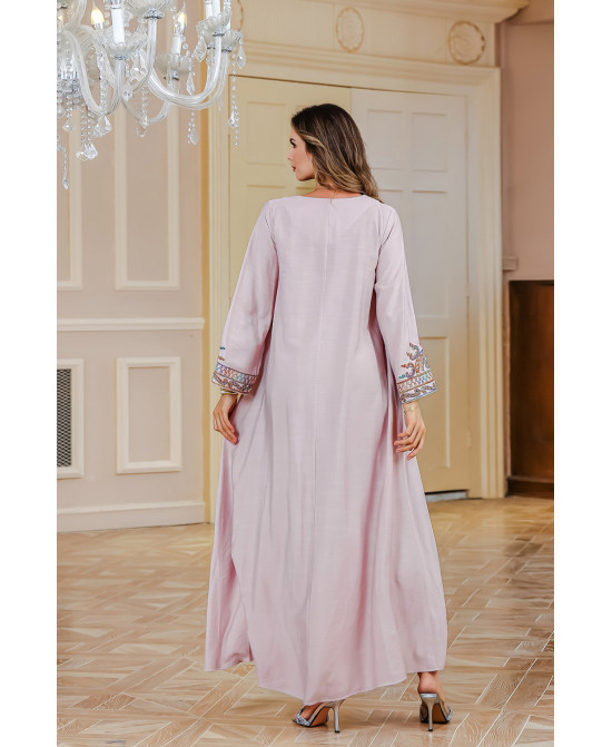 Robe orientale femme Sable Rosé des Dunes – Élégance raffinée