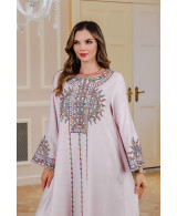 Robe orientale femme Sable Rosé des Dunes – Élégance raffinée