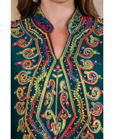 Robe orientale femme Émeraude Royale – Élégance raffinée