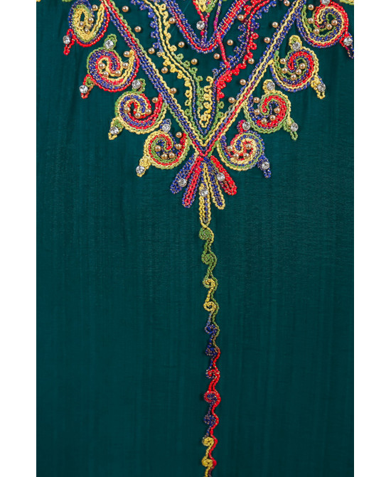 Robe orientale femme Émeraude Royale – Élégance raffinée