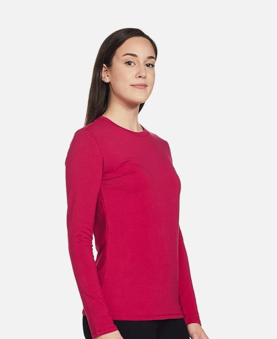 Full Sleeve Round Neck Slim Fit Cotton Tshirt