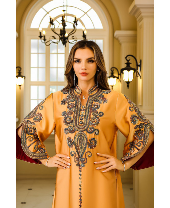 Robe orientale femme Safran Royal – Élégance raffinée