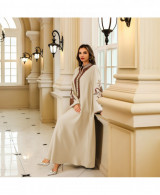 Abaya Élégance Florale vue 2