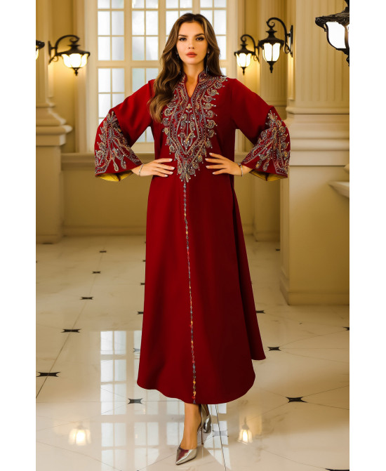 Robe Orientale Élégante Brodée