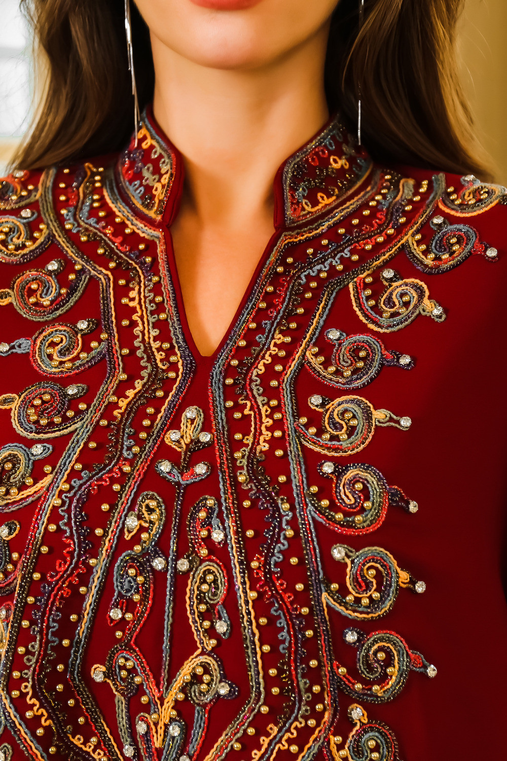 Robe Orientale Élégante Brodée